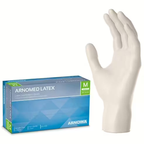 Arnomed® Einmalhandschuhe Latex 100 Stück S-XL unsteril
