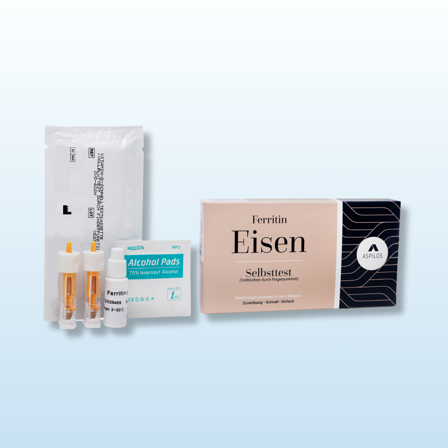Aspilos Eisenmangel (Ferritin) Schnelltest für Zuhause